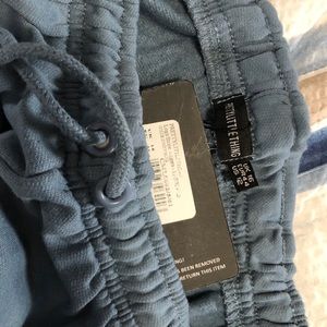 Prettylittlething Logo Stripe Joggers Blue Size 12